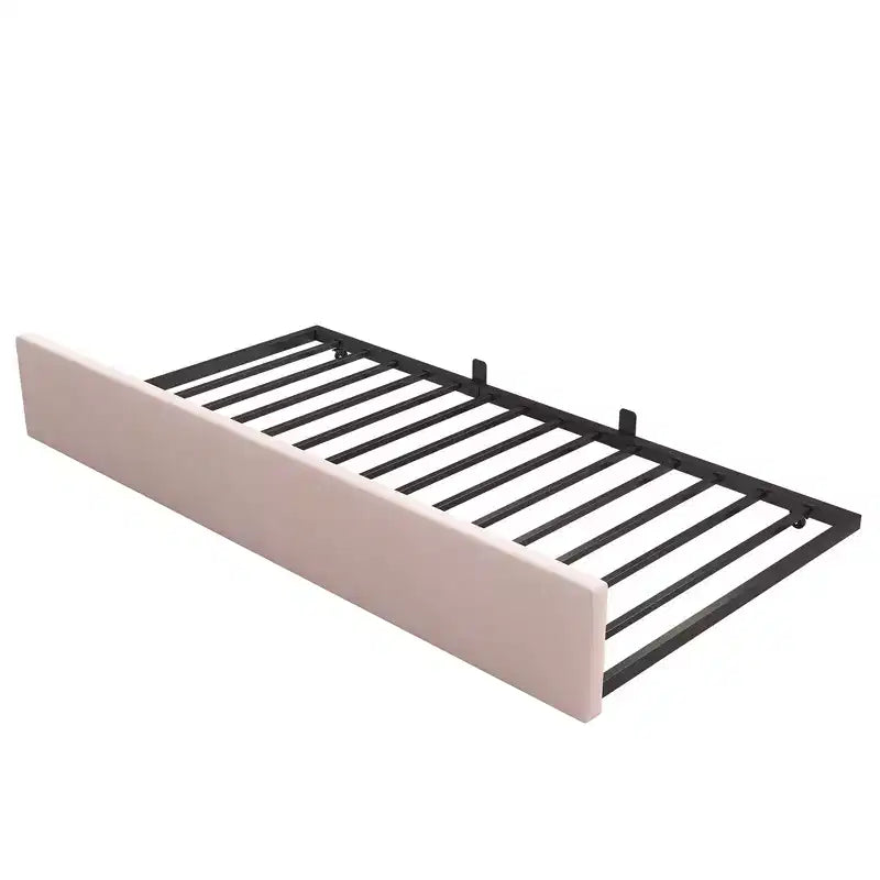 Bellemave Letto a Giorno Singolo in Velluto Imbottito con Letto Estraibile, Struttura Divano Letto Multifunzionale per Camera da Letto e Soggiorno.