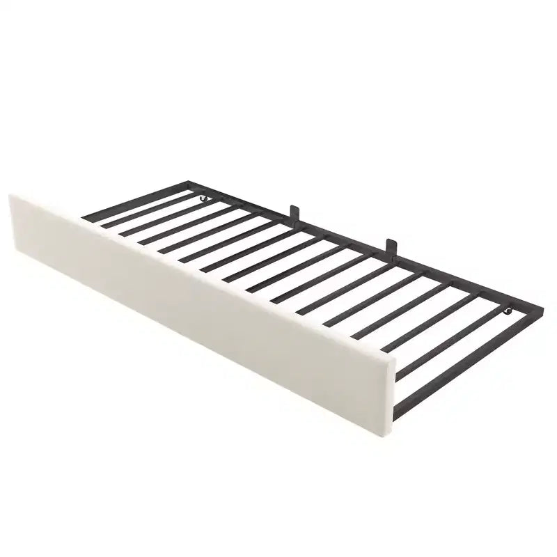 Bellemave Letto a Giorno Singolo in Velluto Imbottito con Letto Estraibile, Struttura Divano Letto Multifunzionale per Camera da Letto e Soggiorno.