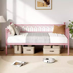 Divano letto con rotelle, Letto singolo estraibile in metallo, Struttura divano letto con letto estraibile per soggiorno, camera degli ospiti