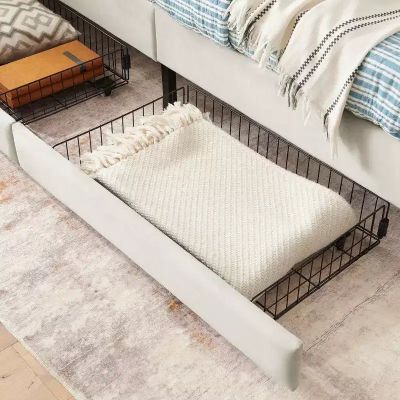 Bellemave Divano letto con 2 cassetti portaoggetti sotto il letto, divano letto regolabile in velluto per soggiorno e camera da letto