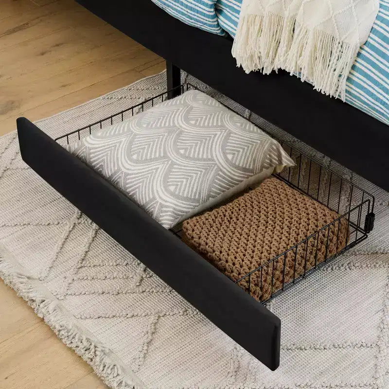 Bellemave Divano letto con 2 cassetti portaoggetti sotto il letto, divano letto regolabile in velluto per soggiorno e camera da letto