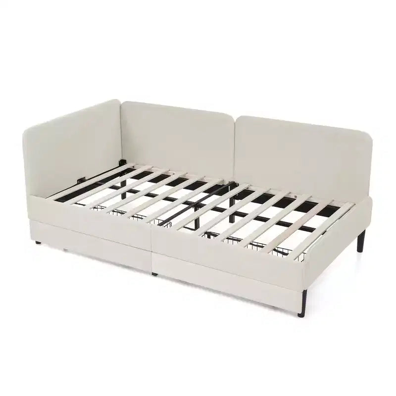 Bellemave Divano letto con 2 cassetti portaoggetti sotto il letto, divano letto regolabile in velluto per soggiorno e camera da letto
