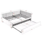 Bellemave Divano Letto Imbottito Full Size con Letto Estraibile, Struttura Divano Letto con Comodo Schienale e Braccioli, Nero.