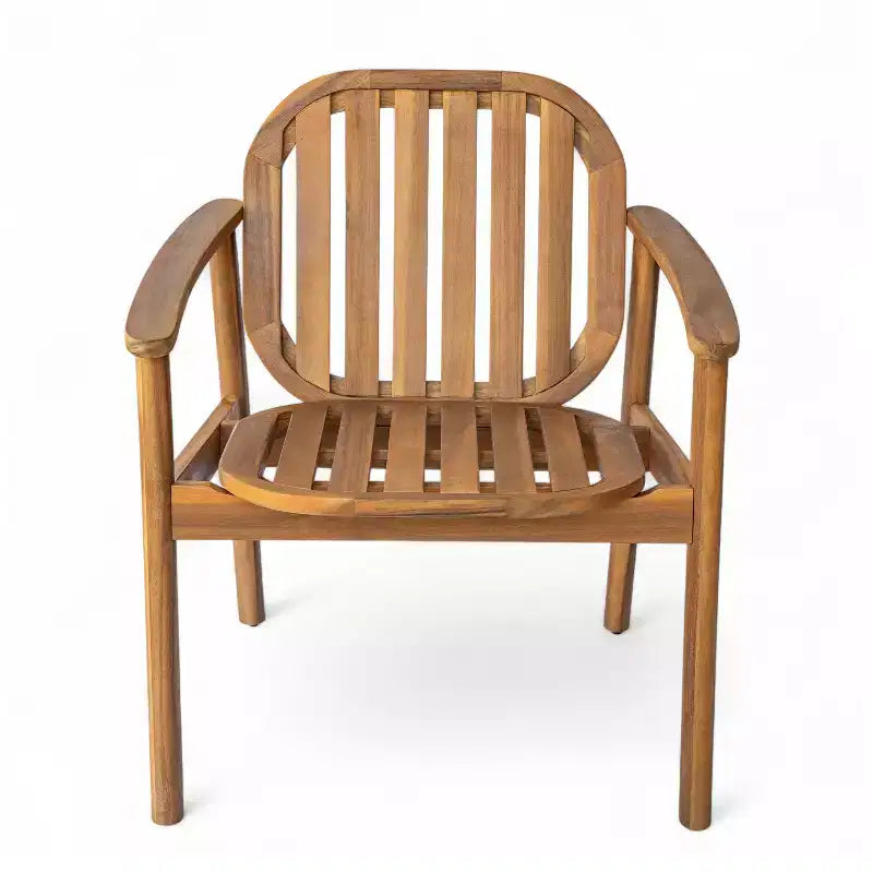 Christopher Knight Home Priya Set da pranzo da esterno 7 pezzi in legno di acacia con tavolo rettangolare a doghe in stile rustico