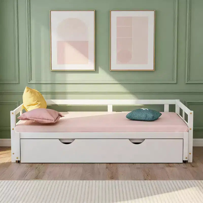 Luxystar Letto a Giorno Moderno da Una Piazza e Mezza a Due Piazze con Letto Estraibile