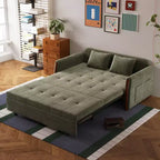 Divano Letto Convertibile In Tessuto Con Contenitore Luck Live 62.9, Divano Letto Con Rivestimento In Legno Massello Per Soggiorni E Appartamenti Di Piccole Dimensioni