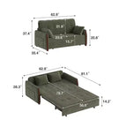 Divano Letto Convertibile In Tessuto Con Contenitore Luck Live 62.9, Divano Letto Con Rivestimento In Legno Massello Per Soggiorni E Appartamenti Di Piccole Dimensioni