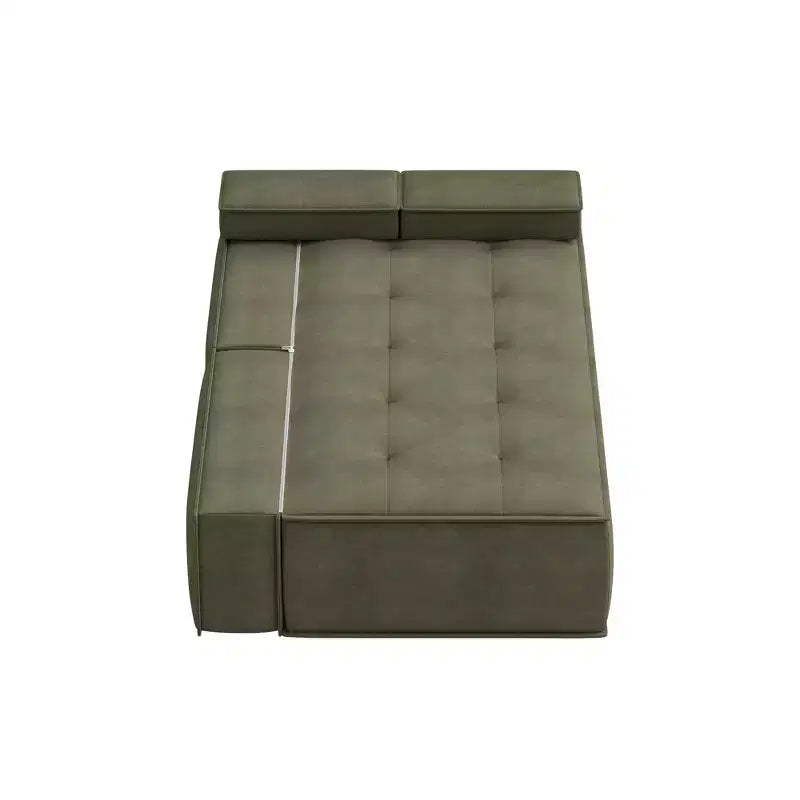 Luck Live 79 Divano Letto Moderno Multifunzionale in Tessuto, Divano Convertibile con Cuscino in Schiuma di Supporto per Appartamento e Monolocale
