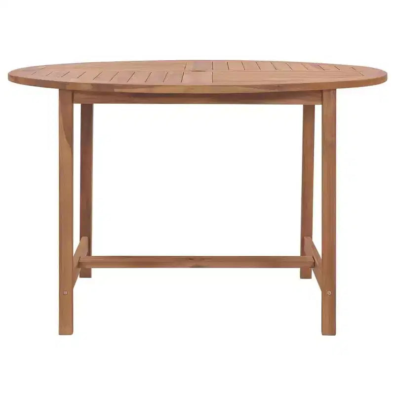vidaXL Tavolo da Giardino Teak Legno Massello di Teak Resistente