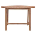 vidaXL Tavolo da Giardino Teak Legno Massello di Teak Resistente