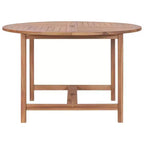 vidaXL Tavolo da Giardino Teak Legno Massello di Teak Resistente