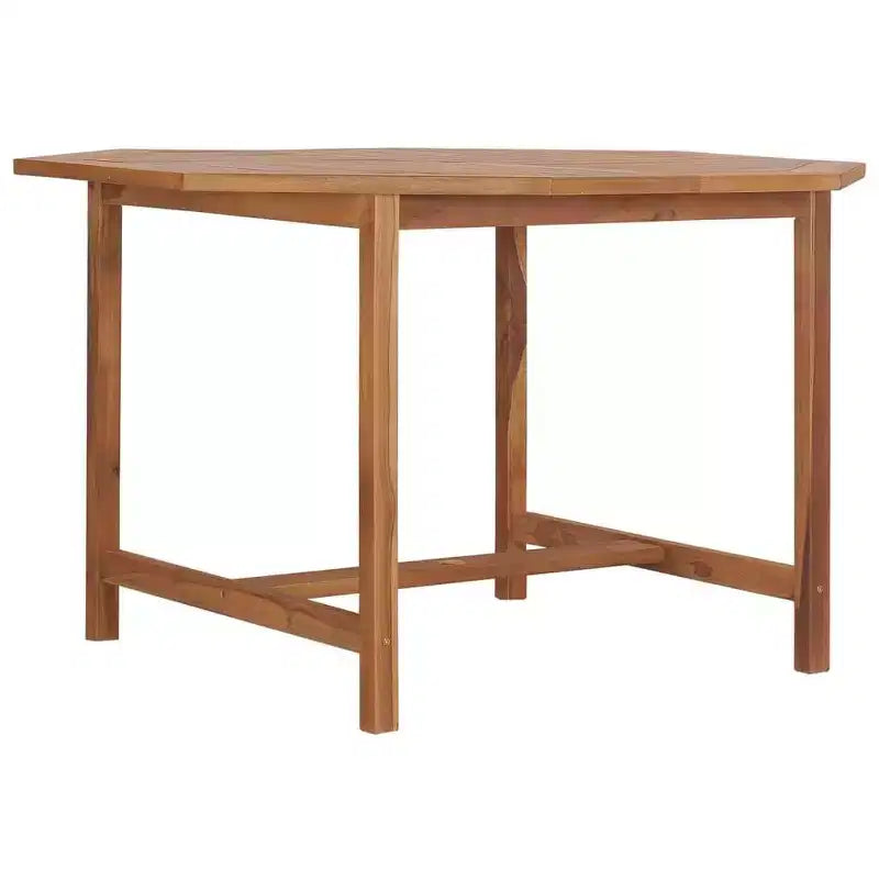 vidaXL Tavolo da Giardino Teak Legno Massello di Teak Resistente
