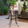 Christopher Knight Home Philippe Traditional Cast Aluminum Patio Bar Table