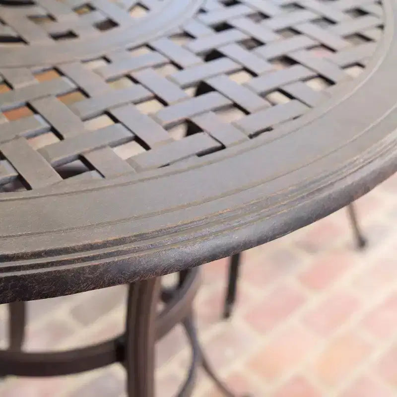 Christopher Knight Home Philippe Tavolo da Bar Tradizionale per Patio in Alluminio Pressofuso