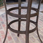Christopher Knight Home Philippe Tavolo da Bar Tradizionale per Patio in Alluminio Pressofuso
