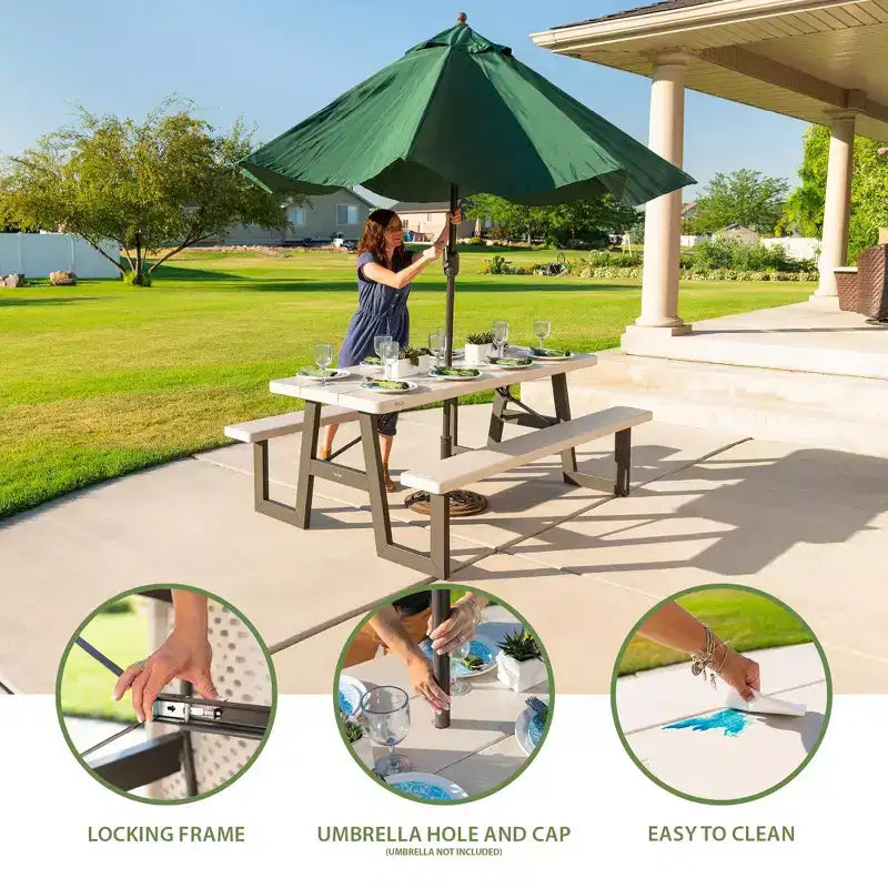 Tavolo da picnic pieghevole Lifetime da 180 cm