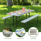 Tavolo da picnic pieghevole Lifetime da 180 cm