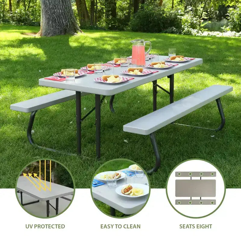 Tavolo da picnic pieghevole Lifetime da 180 cm