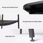 LAUSAINT HOME Set da pranzo per esterni, Set tavolo e sedie da esterno con foro per ombrellone