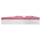 Luxystar Letto a Divano Imbottito in PU King Size con Recinzione e Scale, Rosa+Bianco