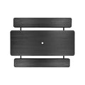 VEVOR Foldable Picnic Table, 6 FT Folding Picnic Tables with Benches, Steel Outdoor Bench Set with Umbrella Hole, Large Outside Dining Table, Black