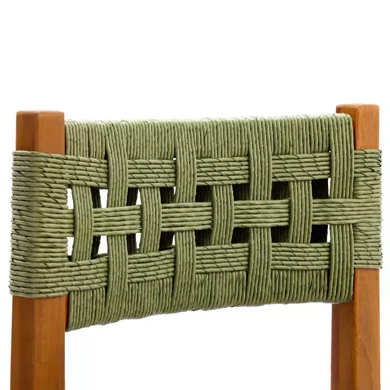 Christopher Knight Home Elvira Set da pranzo in 7 pezzi rustico per esterni in vimini intrecciato e legno di acacia