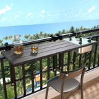 Upgraded GDLF Balcony Table Outdoor Patio Bar Table Hanging Folding Adjustable,43.5L
