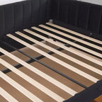 GDFStudio Kitto Divano Letto Moderno una Piazza e Mezza Rivestito in Velluto con Cassetti Contenitori