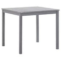 vidaXL Solid Acacia Wood Garden Table Outdoor Dining Furniture - Grey