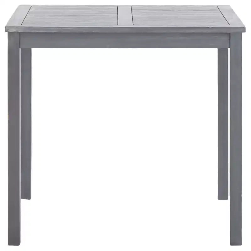 vidaXL Tavolo da Giardino in Legno Massello di Acacia per Esterni - Grigio