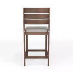 Set da patio in alluminio Martha Stewart Bedford da 3 pezzi, 2 sgabelli da bar con cuscini, tavolo da patio quadrato da 35,5