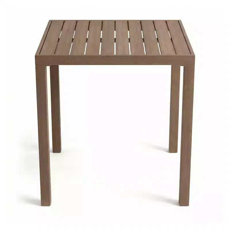 Set da patio in alluminio Martha Stewart Bedford da 3 pezzi, 2 sgabelli da bar con cuscini, tavolo da patio quadrato da 35,5