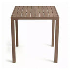 Set da patio in alluminio Martha Stewart Bedford da 3 pezzi, 2 sgabelli da bar con cuscini, tavolo da patio quadrato da 35,5