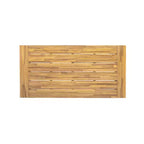 Tavolo da pranzo da esterno in legno di acacia per 4-6 persone, tavolo da pranzo moderno da patio, tavolo in legno resistente alle intemperie per cortile e giardino - Panipeachy