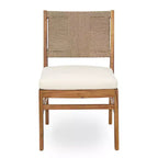 Christopher Knight Home Zola, set da pranzo moderno da 6 pezzi per patio, con sedie in acacia, schienale in vimini e tavolo a doghe
