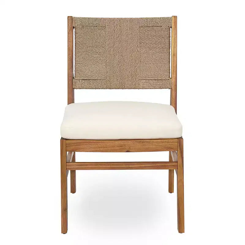 Christopher Knight Home Zola, set da pranzo moderno da 6 pezzi per patio, con sedie in acacia, schienale in vimini e tavolo a doghe