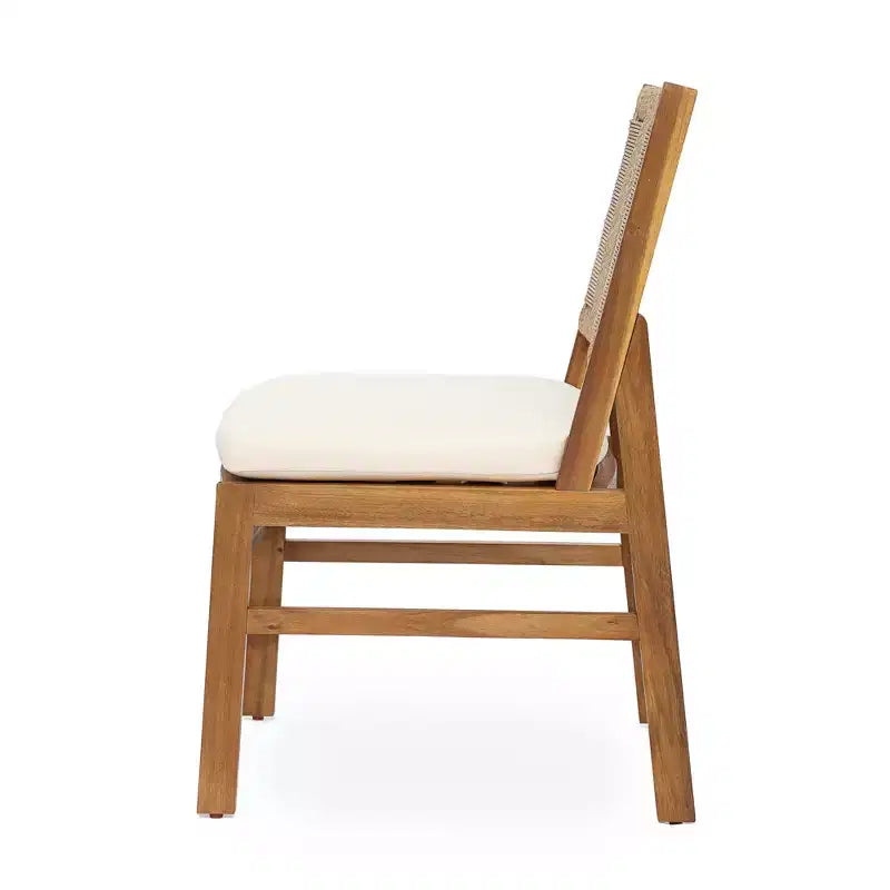 Christopher Knight Home Zola, set da pranzo moderno da 6 pezzi per patio, con sedie in acacia, schienale in vimini e tavolo a doghe