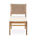 Christopher Knight Home Zola, set da pranzo moderno da 6 pezzi per patio, con sedie in acacia, schienale in vimini e tavolo a doghe