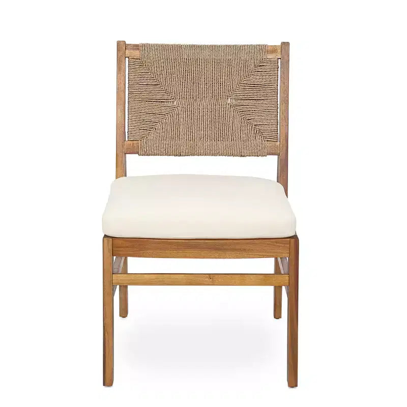 Christopher Knight Home Zola, set da pranzo moderno da 6 pezzi per patio, con sedie in acacia, schienale in vimini e tavolo a doghe