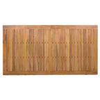 Set da pranzo da esterno 5/7 pz Mobili da pranzo da patio con 4/6 sedie a sdraio in rattan e tavolo in legno di acacia resistente alle intemperie, naturale - ModernLuxe