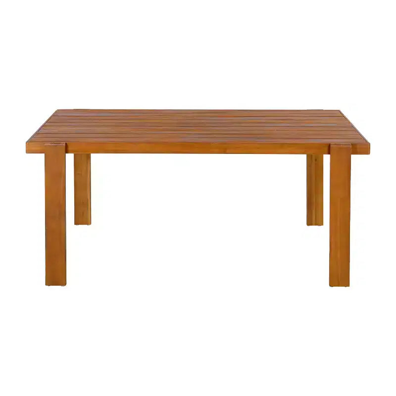 Christopher Knight Home Farhan Tavolo da pranzo rettangolare moderno da patio con design a doghe