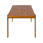 Christopher Knight Home Farhan Tavolo da pranzo rettangolare moderno da patio con design a doghe