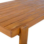 Christopher Knight Home Farhan Tavolo da pranzo rettangolare moderno da patio con design a doghe