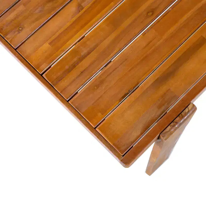 Christopher Knight Home Farhan Tavolo da pranzo rettangolare moderno da patio con design a doghe