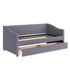 Christopher Knight Home Divano Letto Drake imbottito in Legno XL Singolo con due Cassetti