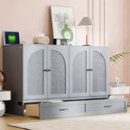 Letto a scomparsa Luxystar Modern Queen in Rattan con Ampio Cassetto per Soggiorno e Camera degli Ospiti