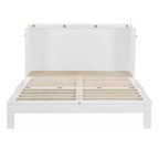Letto a scomparsa Luxystar Modern Queen in Rattan con Ampio Cassetto per Soggiorno e Camera degli Ospiti