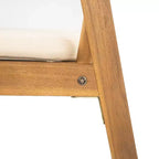 Set da pranzo moderno Christopher Knight Home Andika a 7 pezzi in legno di acacia con schienale in corda e tavolo a doghe