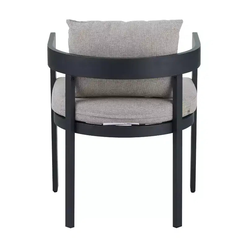 Christopher Knight Home Elko Set Moderno da 7 Pezzi Tavolo da Pranzo da Esterno con Doghe in Legno di Acacia con Sedie in Alluminio e Cuscini