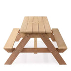 GDFStudio Ashbeck Tavolo da Picnic in Legno per Bambini 3-in-1 da Esterno con Ombrellone